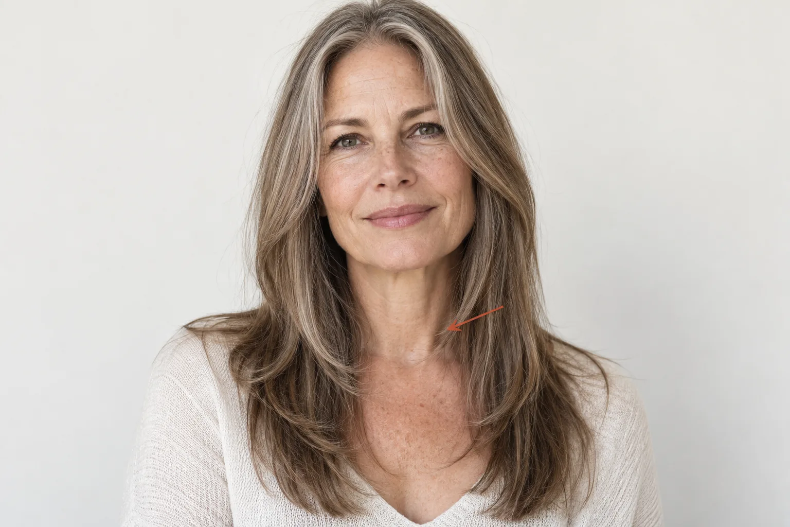 Longer front pieces with their shortest tips below the chin
